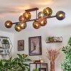 Koyoto Plafondlamp, Kogellampje Blauw, Goud, Groen, Koperkleurig, 10-lichts