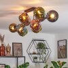 Koyoto Plafondlamp, Kogellampje Blauw, Goud, Groen, Koperkleurig, 10-lichts