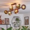 Koyoto Plafondlamp, Kogellampje Blauw, Goud, Groen, Duidelijk, Koperkleurig, 10-lichts
