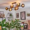 Koyoto Plafondlamp, Kogellampje Blauw, Goud, Groen, Duidelijk, Koperkleurig, 10-lichts