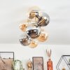 Gastor Plafondlamp, Kogellampje Goud, Zwart, 8-lichts