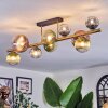 Chehalis Plafondlamp, Kogellampje Goud, Zwart, 10-lichts