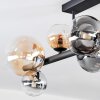 Chehalis Plafondlamp, Kogellampje Amber, Duidelijk, Rookkleurig, 8-lichts Chehalis Plafondlamp, Kogellampje Amber, Duidelijk, Rookkleurig, 8-lichts