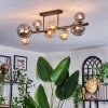 Chehalis Plafondlamp, Kogellampje Amber, Rookkleurig, 8-lichts