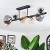 Chehalis Plafondlamp, Kogellampje Amber, Duidelijk, Rookkleurig, 8-lichts