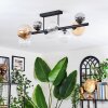 Chehalis Plafondlamp, Kogellampje Amber, Duidelijk, Rookkleurig, 8-lichts