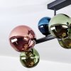 Chehalis Plafondlamp, Kogellampje Blauw, Groen, Koperkleurig, 8-lichts
