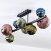 Chehalis Plafondlamp, Kogellampje Blauw, Groen, Koperkleurig, 8-lichts