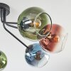 Koyoto Plafondlamp, Kogellampje 82 cm Blauw, Groen, Duidelijk, Koperkleurig, 7-lichts