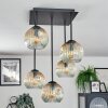 Ripoll Plafondlamp, Kogellampje Amber, Duidelijk, 5-lichts