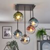 Gastor Plafondlamp, Kogellampje Blauw, Chroom, Groen, Duidelijk, Koperkleurig, Rookkleurig, 5-lichts