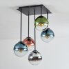 Gastor Plafondlamp, Kogellampje Blauw, Chroom, Groen, Duidelijk, Koperkleurig, Rookkleurig, 5-lichts