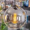 Koyoto Hanglamp, Kogellampje, Hanglamp Amber, Duidelijk, Rookkleurig, 6-lichts