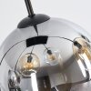 Koyoto Hanglamp, Kogellampje, Hanglamp Amber, Duidelijk, Rookkleurig, 6-lichts