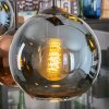 Koyoto Hanglamp, Kogellampje, Hanglamp Blauw, Goud, Groen, Koperkleurig, 6-lichts