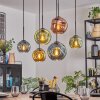 Ripoll Hanglamp, Kogellampje, Hanglamp Blauw, Goud, Groen, Koperkleurig, 6-lichts