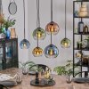 Koyoto Hanglamp, Kogellampje, Hanglamp Blauw, Goud, Groen, Duidelijk, Koperkleurig, 6-lichts