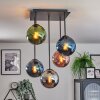 Gastor Plafondlamp, Kogellampje Blauw, Chroom, Groen, Koperkleurig, Rookkleurig, 5-lichts
