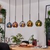 Koyoto Hanglamp, Kogellampje, Hanglamp Natuurlijke kleuren, Zwart, 5-lichts