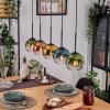 Koyoto Hanglamp, Kogellampje, Hanglamp Natuurlijke kleuren, Zwart, 5-lichts