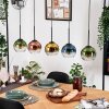 Koyoto Hanglamp, Kogellampje, Hanglamp Natuurlijke kleuren, Zwart, 5-lichts
