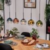 Koyoto Hanglamp, Kogellampje, Hanglamp Natuurlijke kleuren, Zwart, 5-lichts