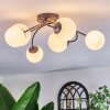Chehalis Plafondlamp, Kogellampje Wit, 6-lichts