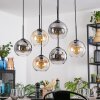 Koyoto Hanglamp, Kogellampje, Hanglamp Amber, Duidelijk, Rookkleurig, 6-lichts