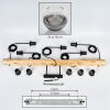 Koyoto Hanglamp, Kogellampje, Hanglamp Natuurlijke kleuren, Zwart, 5-lichts