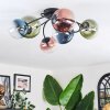 Chehalis Plafondlamp, Kogellampje Blauw, Groen, Duidelijk, Koperkleurig, 6-lichts