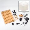 Flemming Staande lamp Natuurlijke kleuren, Zwart, 1-licht