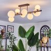 Chehalis Plafondlamp, Kogellampje Wit, 8-lichts