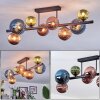 Chehalis Plafondlamp, Kogellampje Blauw, Groen, Koperkleurig, 8-lichts