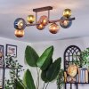 Chehalis Plafondlamp, Kogellampje Blauw, Groen, Koperkleurig, 8-lichts