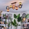 Chehalis Plafondlamp, Kogellampje Blauw, Groen, Koperkleurig, 8-lichts