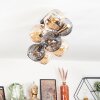 Koyoto Plafondlamp, Kogellampje Goud, Zwart, 8-lichts