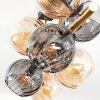 Koyoto Plafondlamp, Kogellampje Goud, Zwart, 8-lichts
