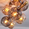 Koyoto Plafondlamp, Kogellampje Goud, Zwart, 8-lichts