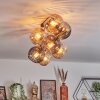Koyoto Plafondlamp, Kogellampje Goud, Zwart, 8-lichts