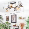 Koyoto Plafondlamp, Kogellampje Goud, Zwart, 8-lichts