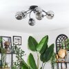 Chehalis Plafondlamp, Kogellampje 58 cm Rookkleurig, 6-lichts