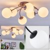 Chehalis Plafondlamp, Kogellampje Wit, 6-lichts