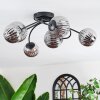 Chehalis Plafondlamp, Kogellampje Rookkleurig, 6-lichts