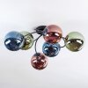 Chehalis Plafondlamp, Kogellampje 56 cm Blauw, Groen, Koperkleurig, 6-lichts