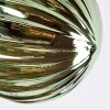 Chehalis Plafondlamp, Kogellampje Blauw, Groen, Koperkleurig, 6-lichts