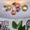Chehalis Plafondlamp, Kogellampje 56 cm Blauw, Groen, Duidelijk, Koperkleurig, 6-lichts