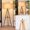 Flemming Staande lamp Hout donker, Zwart, 1-licht Flemming Staande lamp Hout donker, Zwart, 1-licht