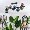 Chehalis Plafondlamp, Kogellampje Blauw, Groen, Koperkleurig, 8-lichts Chehalis Plafondlamp, Kogellampje Blauw, Groen, Koperkleurig, 8-lichts