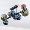 Chehalis Plafondlamp, Kogellampje Blauw, Groen, Koperkleurig, 8-lichts Chehalis Plafondlamp, Kogellampje Blauw, Groen, Koperkleurig, 8-lichts