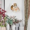 Saire Wandlamp, Muurspot Chroom, Messing, 1-licht